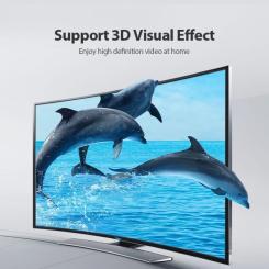 Кабель мультимедийный Vention HDMI M to HDMI M 1.0m 4K60Hz black Фото 4