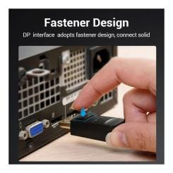 Кабель мультимедийный Vention DisplayPort M to VGA M 1.5m 1080p60Hz black Фото 2