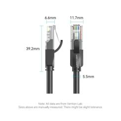 Патч-корд Vention 10м, UTP cat 6 RJ-45 black Фото 9