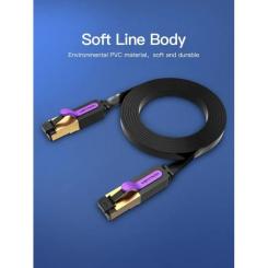 Патч-корд Vention 5м, FTP cat 7 RJ-45 black Фото 1
