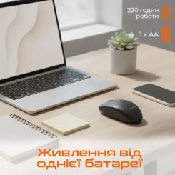 Мышка Meetion BTM100 Wireless/Bluetooth/USB Black Фото 5