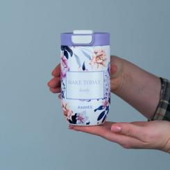 Термокружка Axent 350 мл Violet Whispers Фото 6