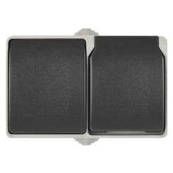 Розетка EMOS 16A 250V IP44 подвійна Фото 1