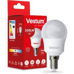 Лампочка Vestum G45 4W 4100K 220V E14 Фото 1