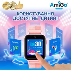 Смарт-часы Amigo GO10S Pro WIFI Рожевий Смарт-годинник для дітей Фото 3