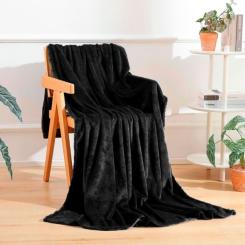 Плед Bergamo Fancy черный 130 х 180 см Фото 5