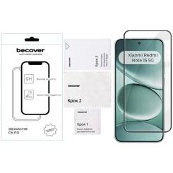Стекло защитное BeCover Xiaomi Redmi Note 15 5G Black Фото 1