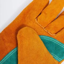 Защитные перчатки Deli Cowhide, краги сварщика 14" Фото 1