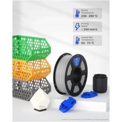 Пластик для 3D-принтера ELEGOO PETG 4x3кг, 1.75мм, white Фото 1