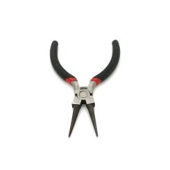 Плоскогубцы Voltronic круглогубцы, черные ручки, 130х25, 80гр Фото