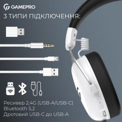 Наушники GamePro Asgard Skald 4-Mode White Фото 9