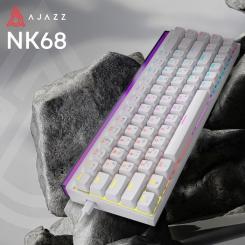 Клавиатура Ajazz NK68 Red Switch USB UA White Фото 5