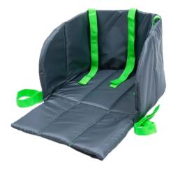 Матрасик в санки Snower сірий з салатовим Фото