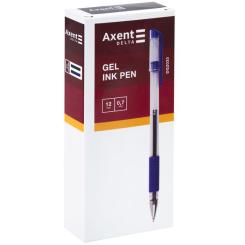 Ручка гелевая Axent Delta 0,7 мм, синій Фото 1