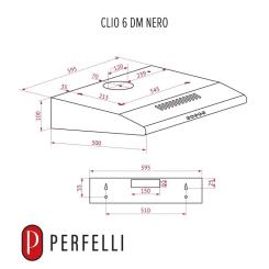 Вытяжка кухонная Perfelli CLIO 6 DM NERO Фото 10