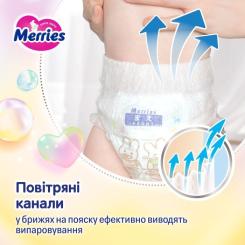 Подгузники Merries трусики Розмір XXL (15-28 кг) 24 шт Фото 9