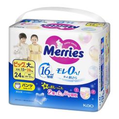 Подгузники Merries трусики Розмір XXL (15-28 кг) 24 шт Фото 1