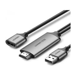 Кабель мультимедийный Ugreen USB to HDMI 1.5m gray Фото