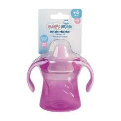 Поильник-непроливайка Baby-Nova з ручками рожева 220 м Фото 1
