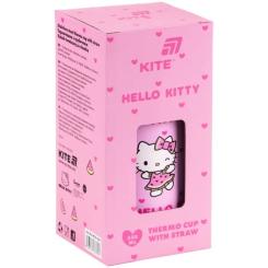 Поильник-непроливайка Kite Hello Kitty термочашка з трубочкою, 350 мл Фото 2