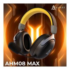 Наушники Ajazz AHM08 MAX 3-Mode Black Фото 1