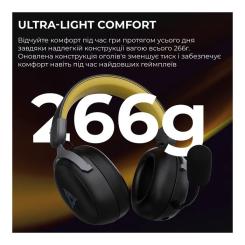 Наушники Ajazz AHM08 MAX 3-Mode Black Фото 4