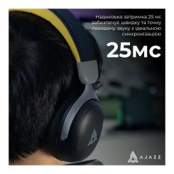 Наушники Ajazz AHM08 MAX 3-Mode Black Фото 6