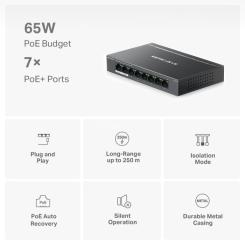 Коммутатор сетевой Mercusys MS108GP Фото 3