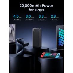 Батарея универсальная Ugreen 20000mAh 20W Two-way Fast Charging Фото 8