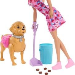 Кукла Barbie Прогулка с собачкой Фото 1