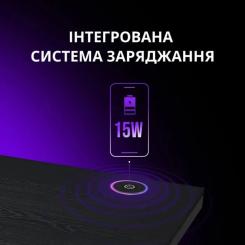 Компьютерный стол Lorgar PRO 80G Glass Black Фото 9