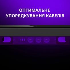 Компьютерный стол Lorgar PRO 80G Glass Black Фото 11