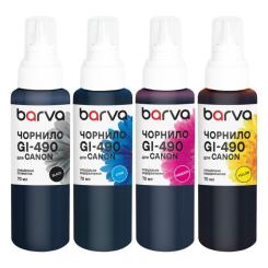 Чернила Barva Canon GI-490 SET 4x70 мл, pigment Фото