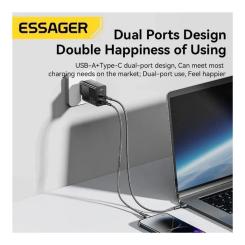 Зарядное устройство Essager 1xUSB-C + 1xUSB 33W Фото 2