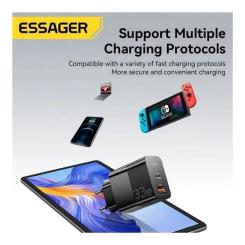 Зарядное устройство Essager 1xUSB-C + 1xUSB 33W Фото 4