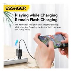 Зарядное устройство Essager 1xUSB-C + 1xUSB 33W Фото 5