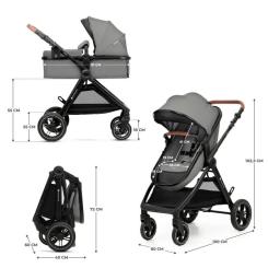 Коляска Kinderkraft 2 в 1 Esme Grey (KSESME00GRY2000) Фото 1