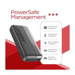 Батарея универсальная Energizer 20000mAh 15W, USB-А, 2*USB-C, Black Фото 8