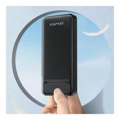 Батарея универсальная AWEI 10000mAh P5K, 10W, Black Фото 1
