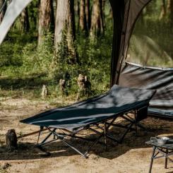 Раскладушка Naturehike CNK2300WS010, поліестер Oxford, чорна Фото 4