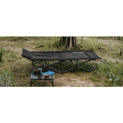 Раскладушка Naturehike CNK2300WS010, поліестер Oxford, чорна Фото 6