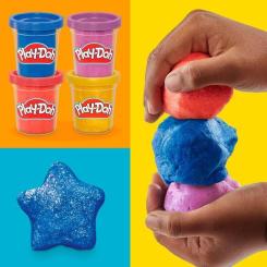 Пластилин Hasbro Play-Doh з ефектами, 4 баночки Фото 6