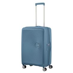 Чемодан American Tourister Soundbox 71.5/81 л сіро-синя Фото