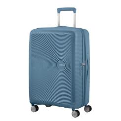 Чемодан American Tourister Soundbox 71.5/81 л сіро-синя Фото 2