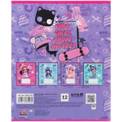 Тетрадь Kite LOL, 12 аркушів, коса лінія Фото 10