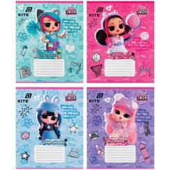 Тетрадь Kite LOL, 12 аркушів, коса лінія Фото