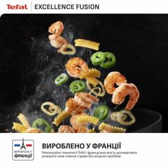 Сковорода Tefal ВОК Excellence Fusion,28см, чорний Фото 9