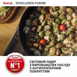 Сковорода Tefal ВОК Excellence Fusion,28см, чорний Фото 10