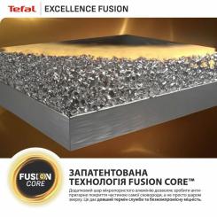 Сковорода Tefal ВОК Excellence Fusion,28см, чорний Фото 4
