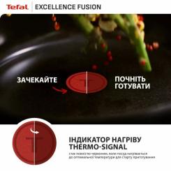 Сковорода Tefal ВОК Excellence Fusion,28см, чорний Фото 8